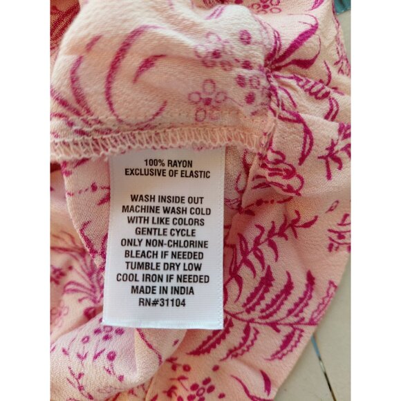 Wonderly Womens Pink Floral Blouse Size M - Picture 7 of 7